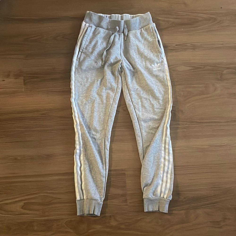 Grey adidas sweatpants joggers